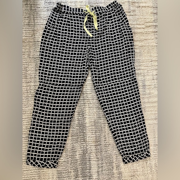 Wilfred Aritzia Large 100% Silk Drawstring Marais Capris - Picture 1 of 8